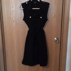 Dark blue sleeveless dress